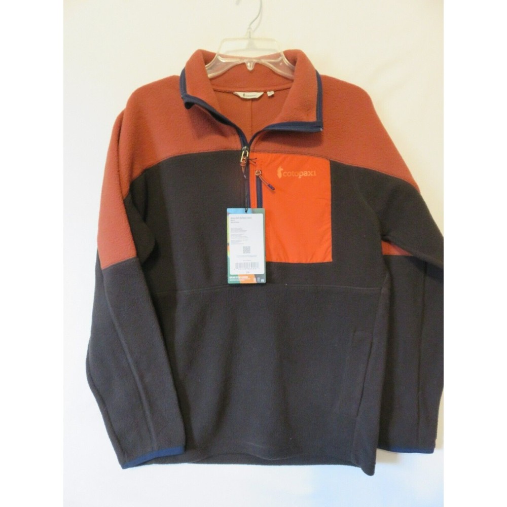 Cotopaxi Abrazo Mens Half-Zip Fleece Jacket Sz Small Brown Spice & Caven NWT 110